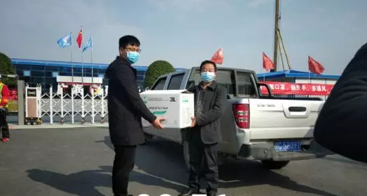 教體新區(qū)熱心捐贈口罩，萬焱建設(shè)定不負(fù)工期！